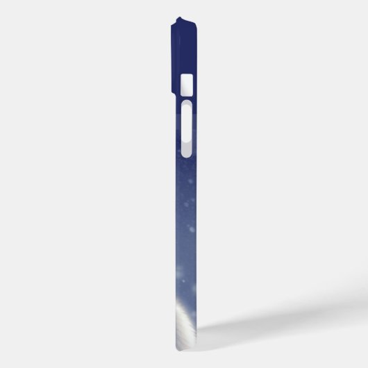 Mit Monogramm White Wolf Howling Case-Mate iPhone Hülle (Rückseite / Links)