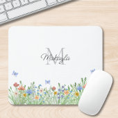 Mit Monogramm Wildblume Mousepad