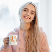 Mit Monogramm Wintergruß: Personalisiert Funny Kaffeetasse