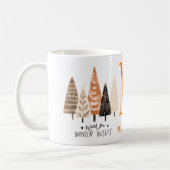 Mit Monogramm Wintergruß: Personalisiert Funny Kaffeetasse (Links)