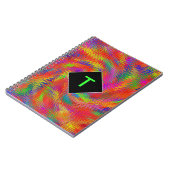 Mit Monogramm Woven Rainbow Notizblock (Linke Seite)