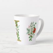 Mit Monogramm Xmas-Latte-Tasse-Gold-Brief Milchtasse (Rechte Ecke)