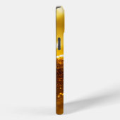 Mit Monogramm Yellow Luxe Glitzer Case-Mate iPhone Hülle (Rückseite / Rechts)