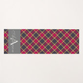 Mit Monogramm Yoga Mat - Rot-Gelb-Schottischer Tar Yogamatte (Vorderseite (Horizontal))
