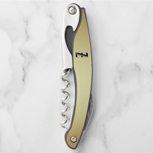 Mit Monogramm "Z"-Kellerschraube Kellnermesser (Vorderseite)