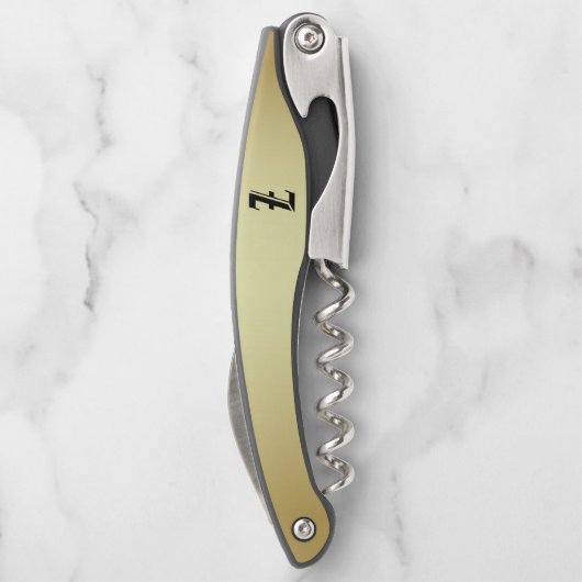 Mit Monogramm "Z"-Kellerschraube Kellnermesser (Rückseite)