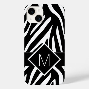 Mit Monogramm Zebra-Druckfarben Case-Mate iPhone 14 Hülle