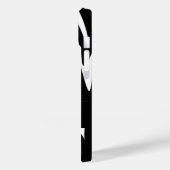 Mit Monogramm Zebra-Druckfarben Case-Mate iPhone Hülle (Rückseite / Links)