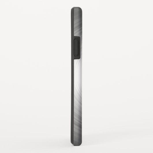 Mit Monogramm, zeitgemäßes Silberstrahlmuster Case-Mate iPhone Hülle (Hinten/Rechts)