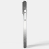 Mit Monogramm, zeitgemäßes Silberstrahlmuster Case-Mate iPhone Hülle (Rückseite / Links)