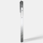 Mit Monogramm, zeitgemäßes Silberstrahlmuster Case-Mate iPhone Hülle (Rückseite / Links)