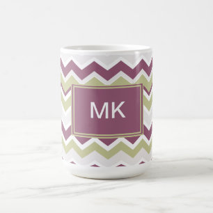 Mit Monogramm Zickzack Brille Kaffeetasse