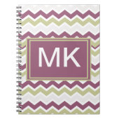 Mit Monogramm Zickzack Brille Notizblock (Vorderseite)