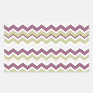 Mit Monogramm Zickzack Brille Rechteckiger Aufkleber