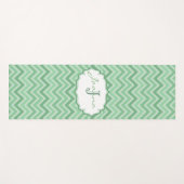 Mit Monogramm Zickzack Muster Yogamatte (Vorderseite (Horizontal))