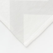 Mit Monogramm Zickzack Namensrosa Fleecedecke (Ecke)