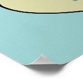 mit Monogramm Zootiere Poster (Ecke)