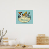 mit Monogramm Zootiere Poster (Küche)