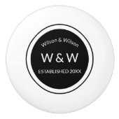 Mit Monogramm Zuhause-Aufkleber-Keramik-Griff Keramikknauf (Vorderseite)