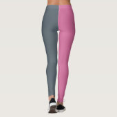 Mit Monogramm zwei Tonen Personalisiert Leggings (Rückseite)