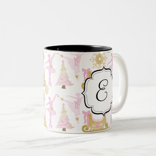 Mit Monogramm Zweifarbige Tasse (VorderseiteRechts)