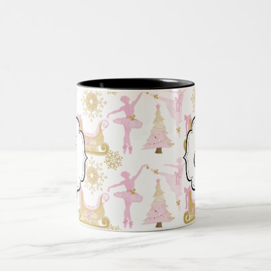 Mit Monogramm Zweifarbige Tasse (Mittel)