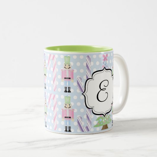Mit Monogramm Zweifarbige Tasse (VorderseiteRechts)