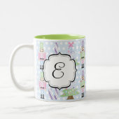Mit Monogramm Zweifarbige Tasse (Links)