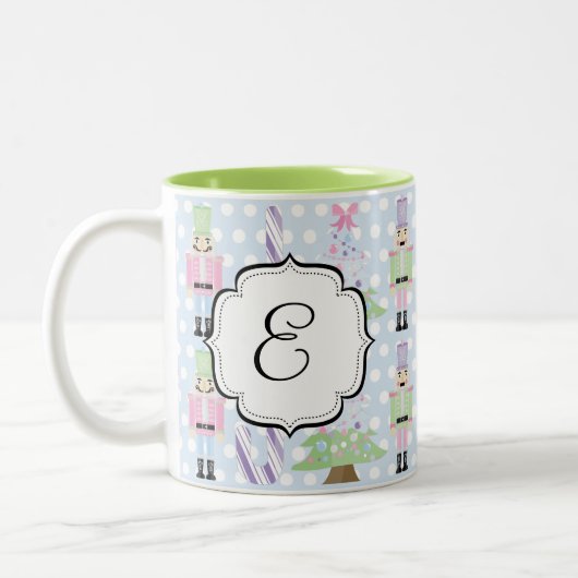 Mit Monogramm Zweifarbige Tasse (Links)