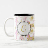 Mit Monogramm Zweifarbige Tasse (Links)