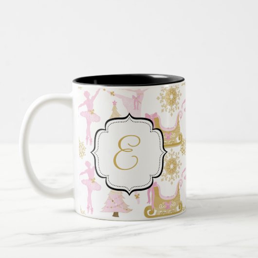 Mit Monogramm Zweifarbige Tasse (Links)