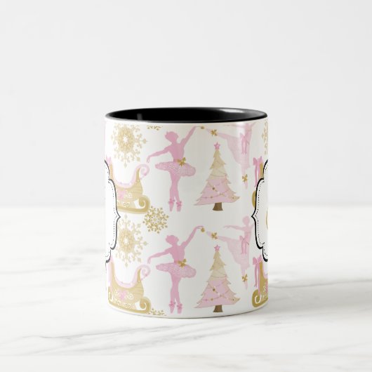 Mit Monogramm Zweifarbige Tasse (Mittel)