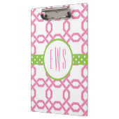 Mit Monogramm Zwischenplatine aus Gitter und Grosg Klemmbrett (Links)