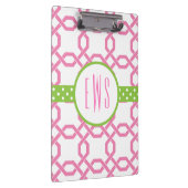 Mit Monogramm Zwischenplatine aus Gitter und Grosg Klemmbrett (Rechts)