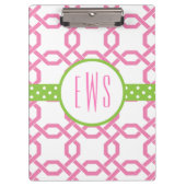 Mit Monogramm Zwischenplatine aus Gitter und Grosg Klemmbrett (Vorderseite)