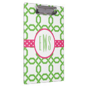 Mit Monogramm Zwischenplatine aus Gitter und Grosg Klemmbrett (Rechts)