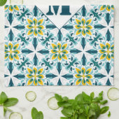 Mit moogram VerdeSol Azulejo Harmony Geschirrtuch (Gefaltet)