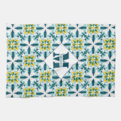 Mit moogram VerdeSol Azulejo Harmony Geschirrtuch (Horizontal)