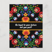 Mit Motivation Phantastisch poliertes Folk Wycinan Postkarte (Vorderseite)