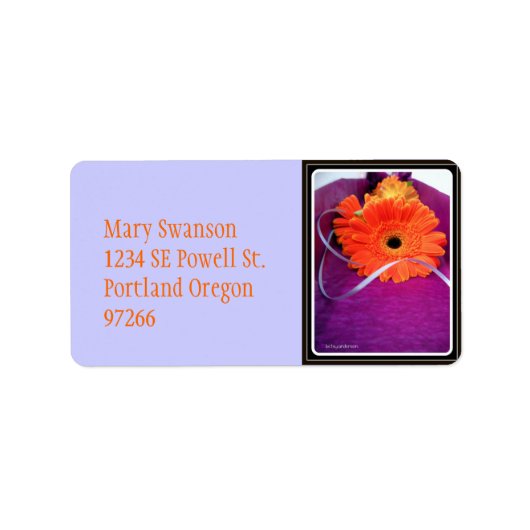 Mit Multifunktionsleiste verbunden - Adressetikett (Vorne)