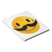 mit Mustache Notizblock (angewinkelt)