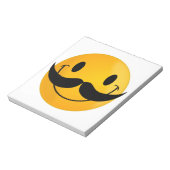 mit Mustache Notizblock (Rotiert)