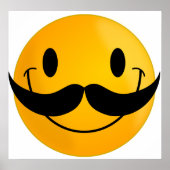 mit Mustache Poster (Vorne)
