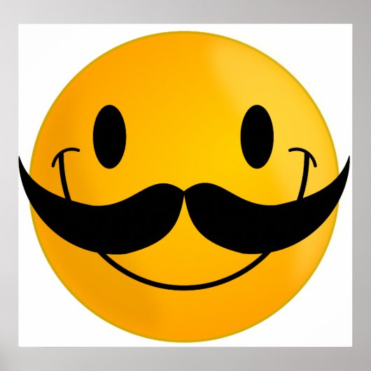 mit Mustache Poster (Vorne)