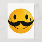 mit Mustache Postkarte (Vorderseite)