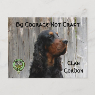 Mit Mut nicht Handwerk, Gordon Setter Postkarte