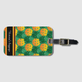 Mit Namen Ananas-Ananas  Gepäckanhänger (Vorderseite (Horizontal))