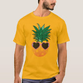 Mit Namen 🤩 Ananas T-Shirt (Vorderseite)