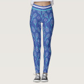 Mit Namen 💙 🎾 blaues 🎾 Leggings (Vorderseite)