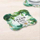 💍 mit Namen Danke Passiflora Serenity Untersetzer (angewinkelt)